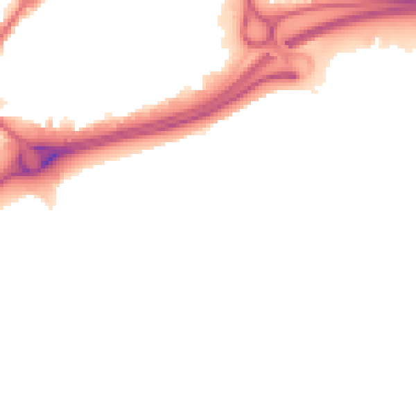 Night-time road noise heatmap for HU9 1PY