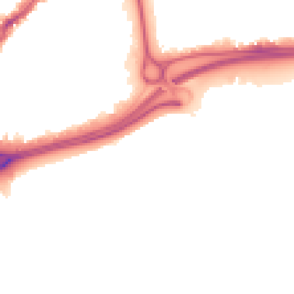 Night-time road noise heatmap for HU9 1SY