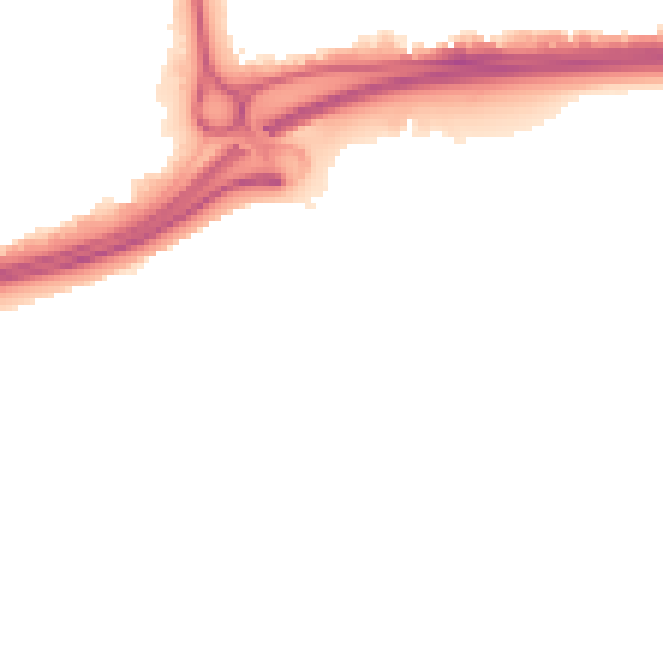 Night-time road noise heatmap for HU9 1UG