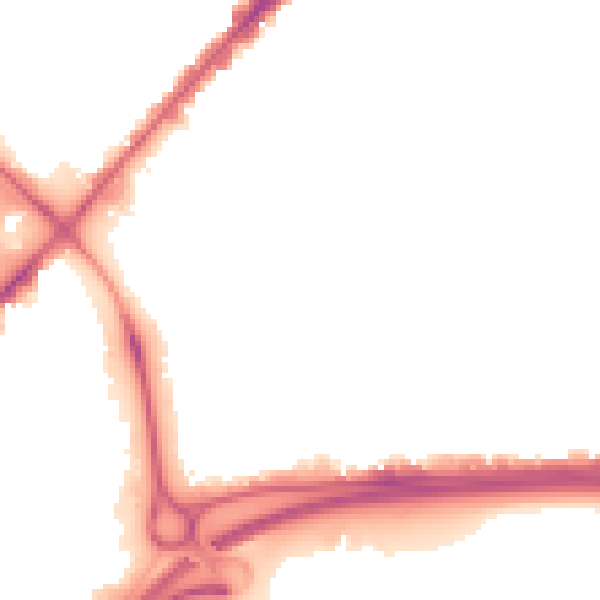 Night-time road noise heatmap for HU9 2DR