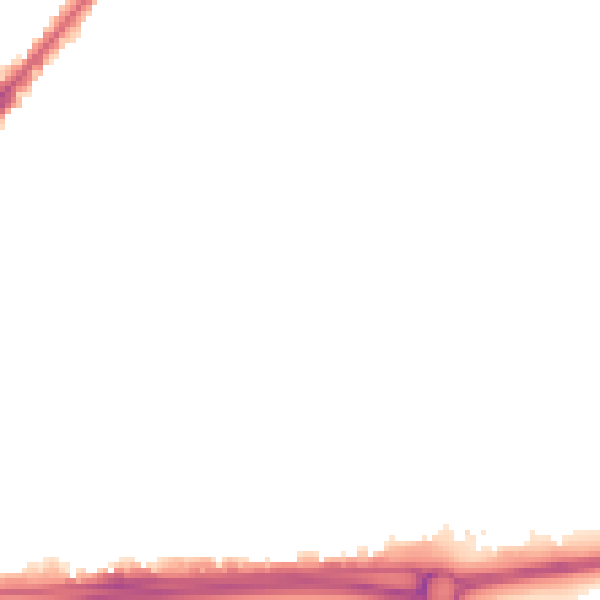 Night-time road noise heatmap for HU9 2RU