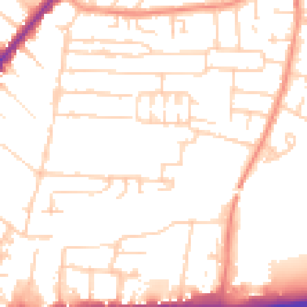 Daytime road noise heatmap for HU9 2SL