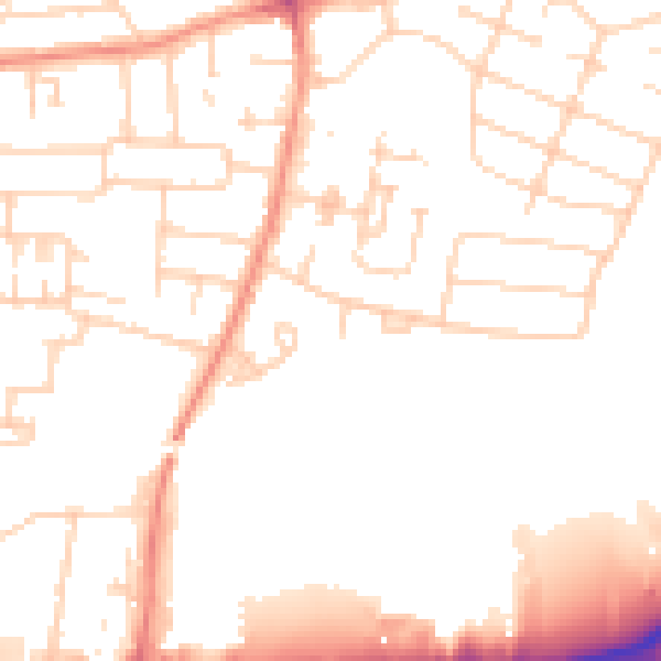 Daytime road noise heatmap for HU9 3UR