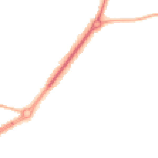 Night-time road noise heatmap for HU9 4BE