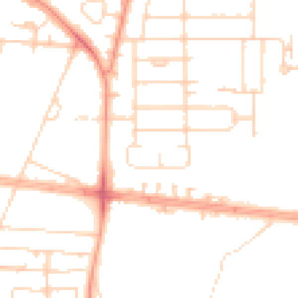 Daytime road noise heatmap for HU9 4QX