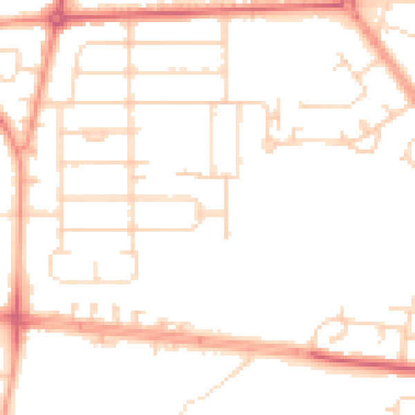 Daytime road noise heatmap for HU9 4RG
