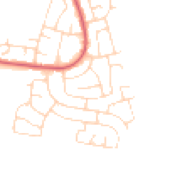 Daytime road noise heatmap for HU9 5DU