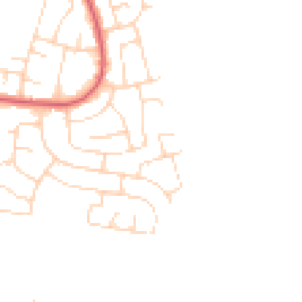 Daytime road noise heatmap for HU9 5JG