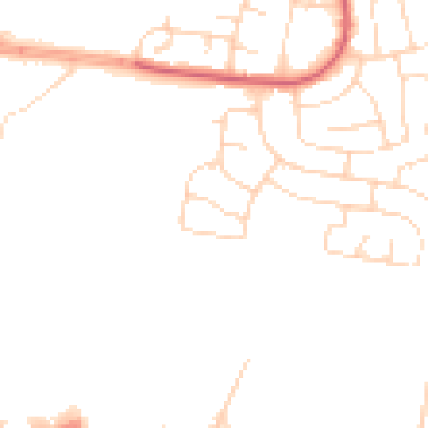 Daytime road noise heatmap for HU9 5JY