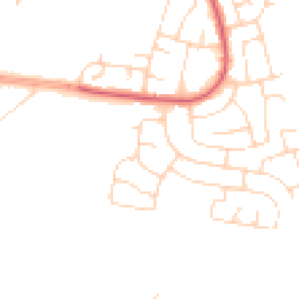Daytime road noise heatmap for HU9 5LH