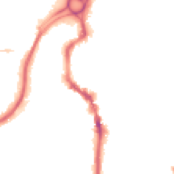 Night-time road noise heatmap for HX1 1BE