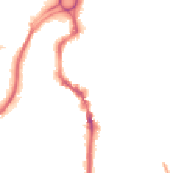 Night-time road noise heatmap for HX1 1BS
