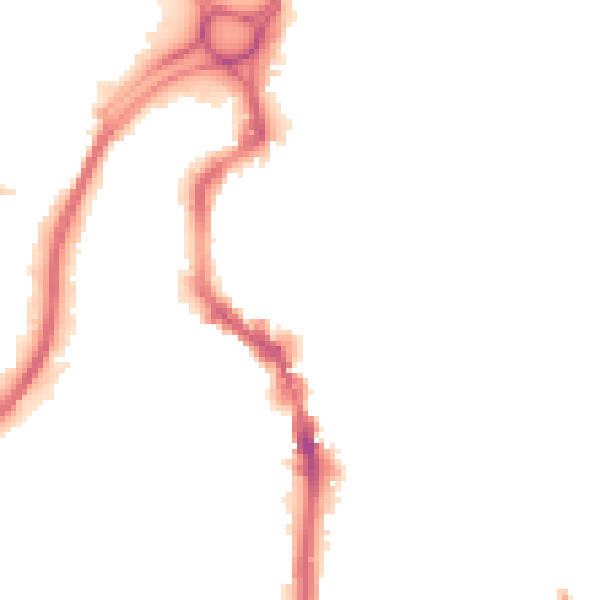 Night-time road noise heatmap for HX1 1BW