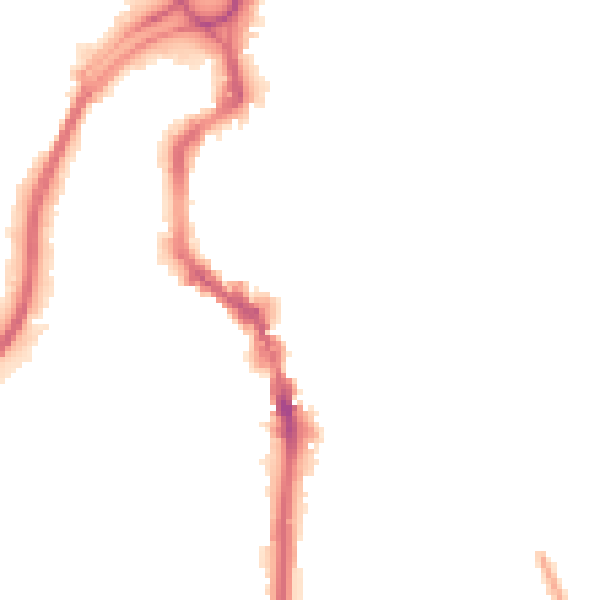 Night-time road noise heatmap for HX1 1BX
