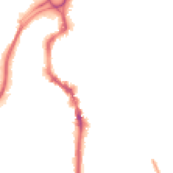 Night-time road noise heatmap for HX1 1DD