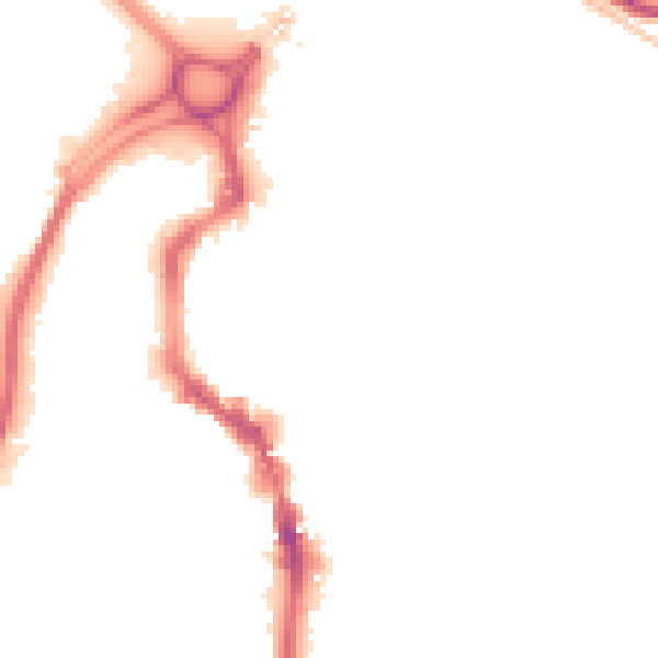 Night-time road noise heatmap for HX1 1DZ