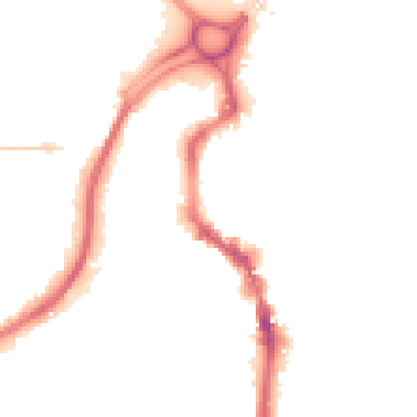 Night-time road noise heatmap for HX1 1HA