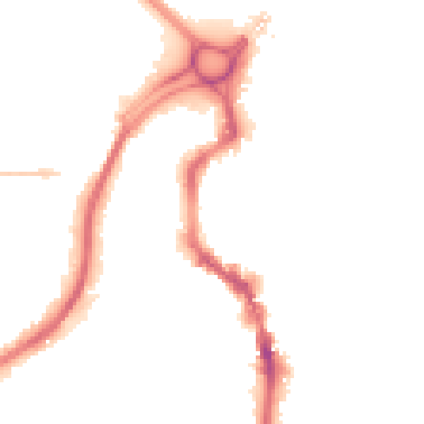 Night-time road noise heatmap for HX1 1HB