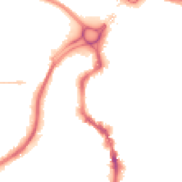 Night-time road noise heatmap for HX1 1HS