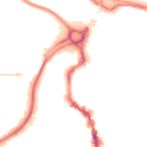 Night-time road noise heatmap for HX1 1HX