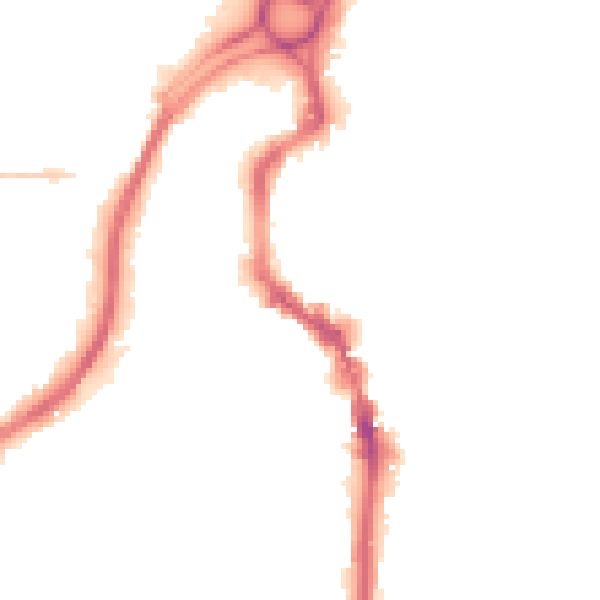 Night-time road noise heatmap for HX1 1LW