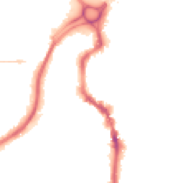 Night-time road noise heatmap for HX1 1NH