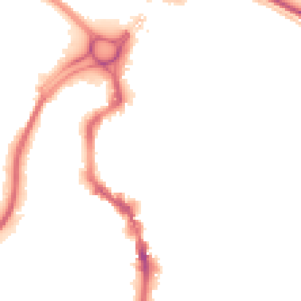 Night-time road noise heatmap for HX1 1NT