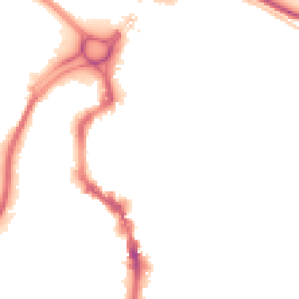 Night-time road noise heatmap for HX1 1NX