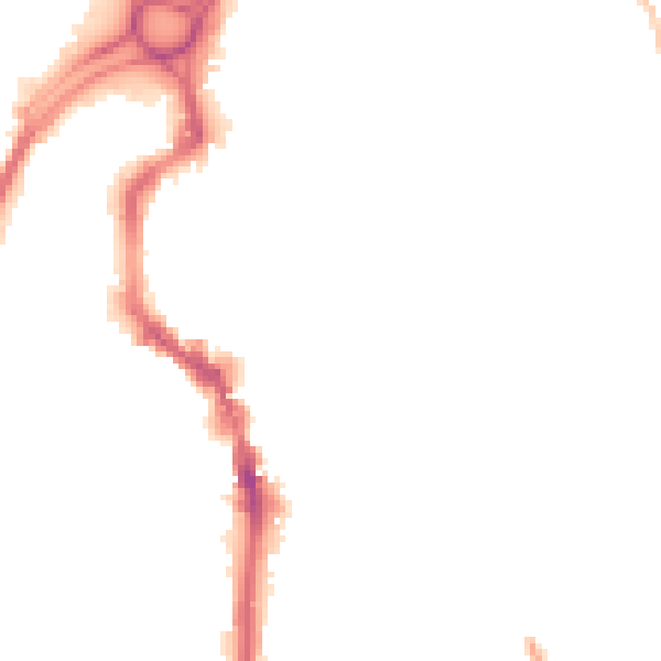 Night-time road noise heatmap for HX1 1PR