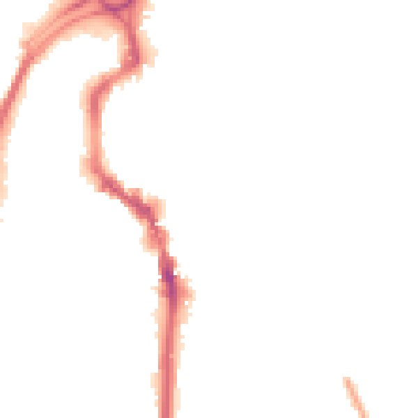 Night-time road noise heatmap for HX1 1PU