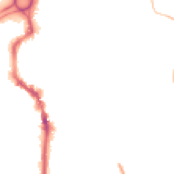 Night-time road noise heatmap for HX1 1QE