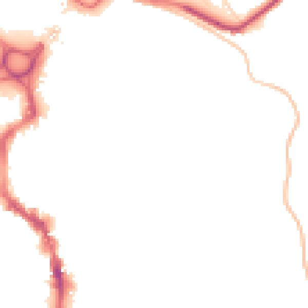 Night-time road noise heatmap for HX1 1QH