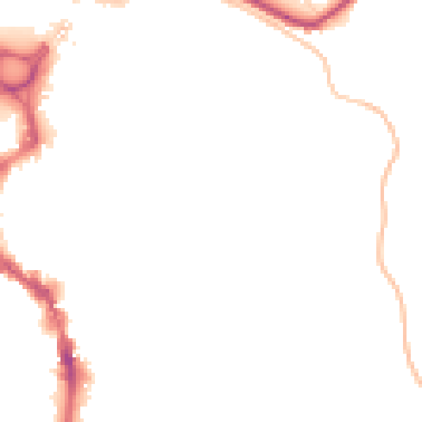 Night-time road noise heatmap for HX1 1QR