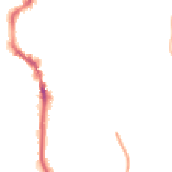 Night-time road noise heatmap for HX1 1RB