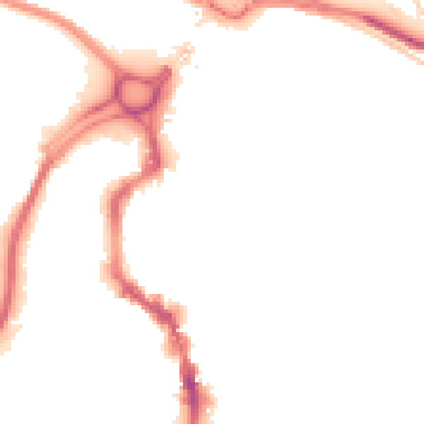 Night-time road noise heatmap for HX1 1RN