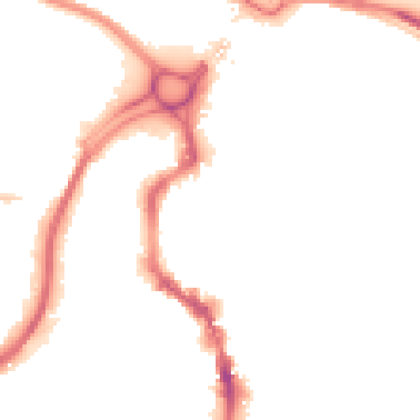 Night-time road noise heatmap for HX1 1TT