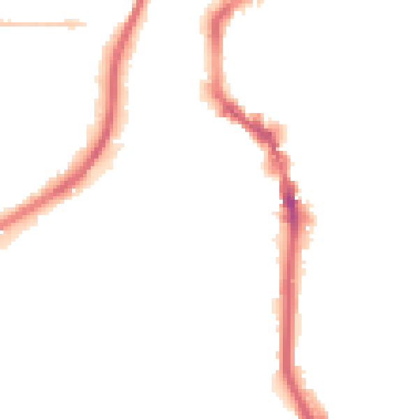 Night-time road noise heatmap for HX1 2AZ