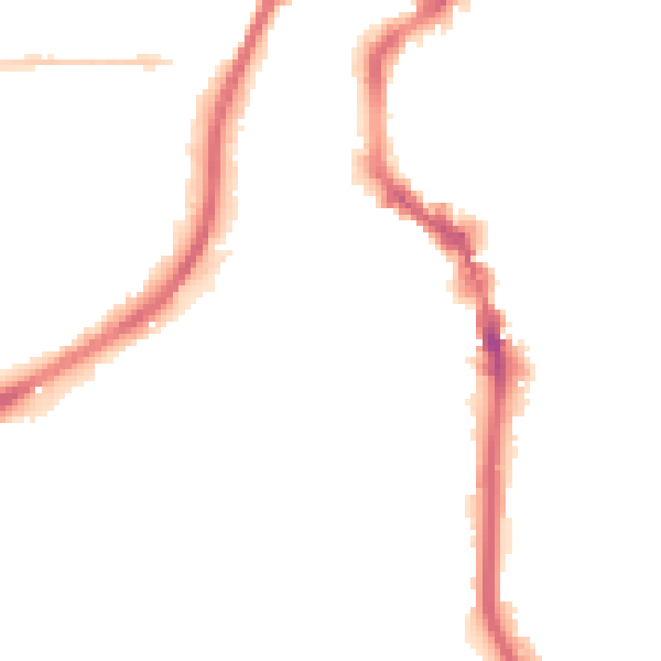 Night-time road noise heatmap for HX1 2BD