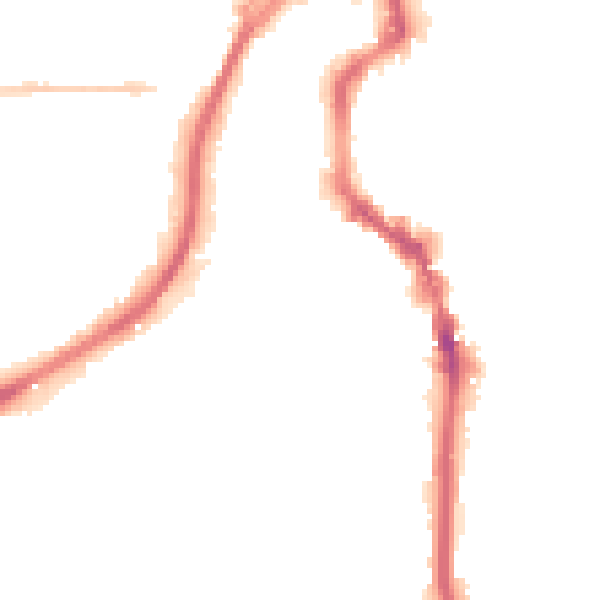Night-time road noise heatmap for HX1 2BE