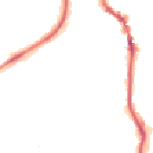 Night-time road noise heatmap for HX1 2BH