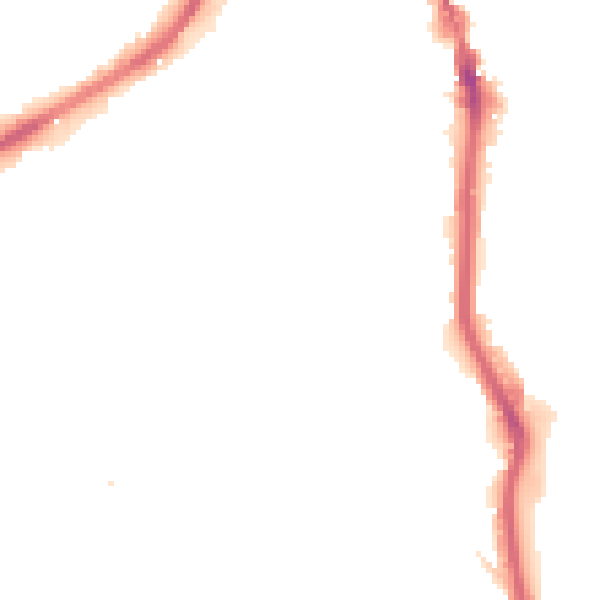 Night-time road noise heatmap for HX1 2BJ
