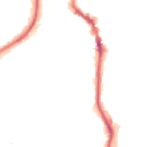 Night-time road noise heatmap for HX1 2BN