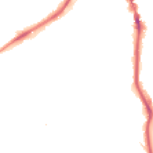 Night-time road noise heatmap for HX1 2BT