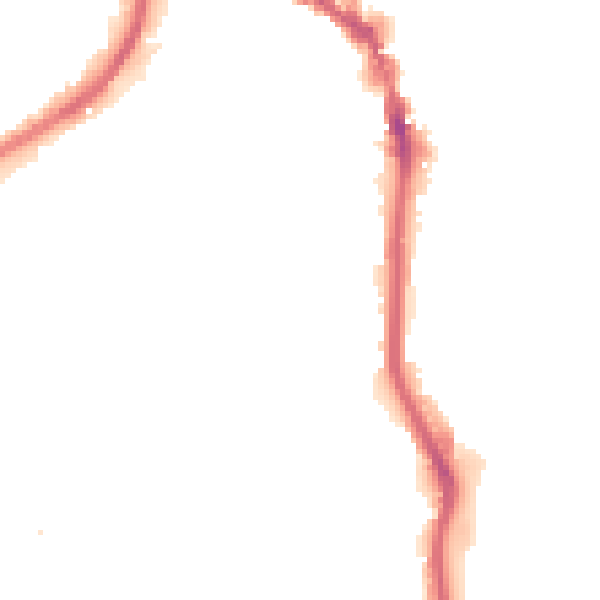 Night-time road noise heatmap for HX1 2BX