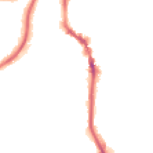 Night-time road noise heatmap for HX1 2GX