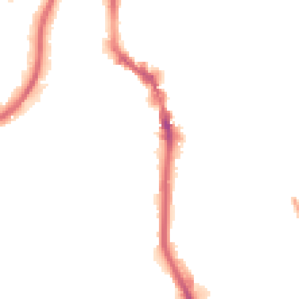 Night-time road noise heatmap for HX1 2HQ