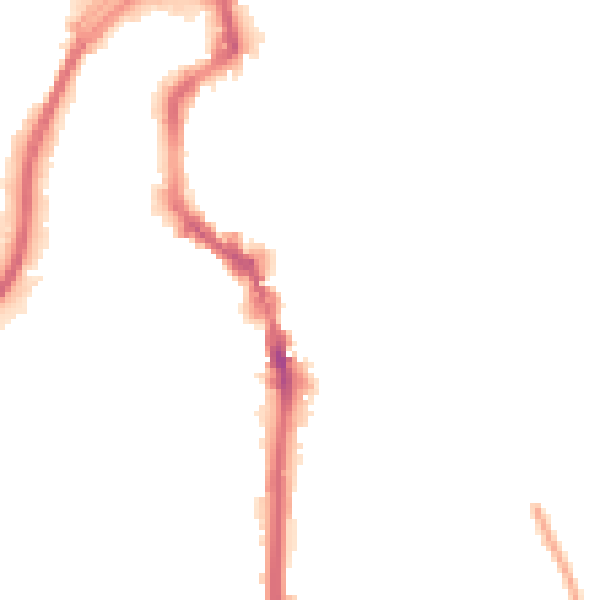 Night-time road noise heatmap for HX1 2JD