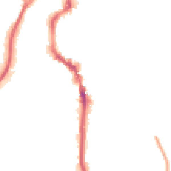 Night-time road noise heatmap for HX1 2JF