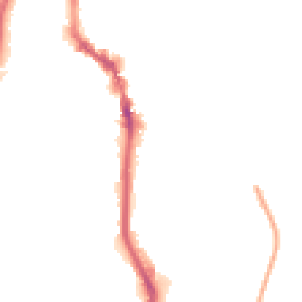 Night-time road noise heatmap for HX1 2JR
