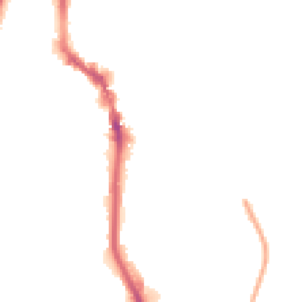 Night-time road noise heatmap for HX1 2JY